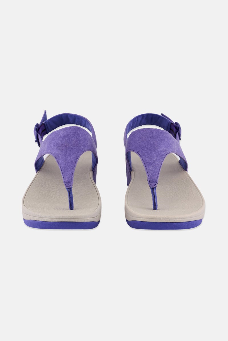 FitFlop Women Skinny Tones Adjustable Closure Sandals, Violet Blue - Image 4