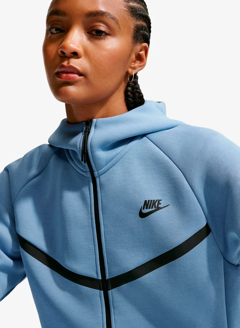 Nike WORK BLUE/(BLACK) Tech Fleece Hoodie for Women | Best Price UAE