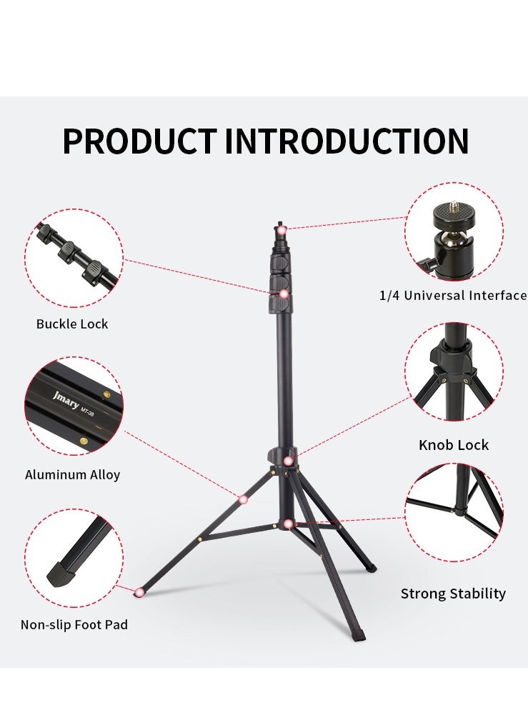 Jmary Tripod jmary mt-38, floor for photo/video cameras, 590-1680mm, Black - Image 5