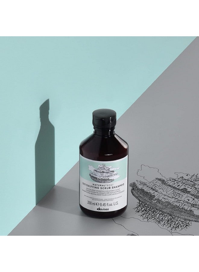 Davines Naturaltech Detoxifying Scrub Shampoo Deeply And Gently Cleanse Hair And Scalp 8.45 Fl. Oz. - Image 3