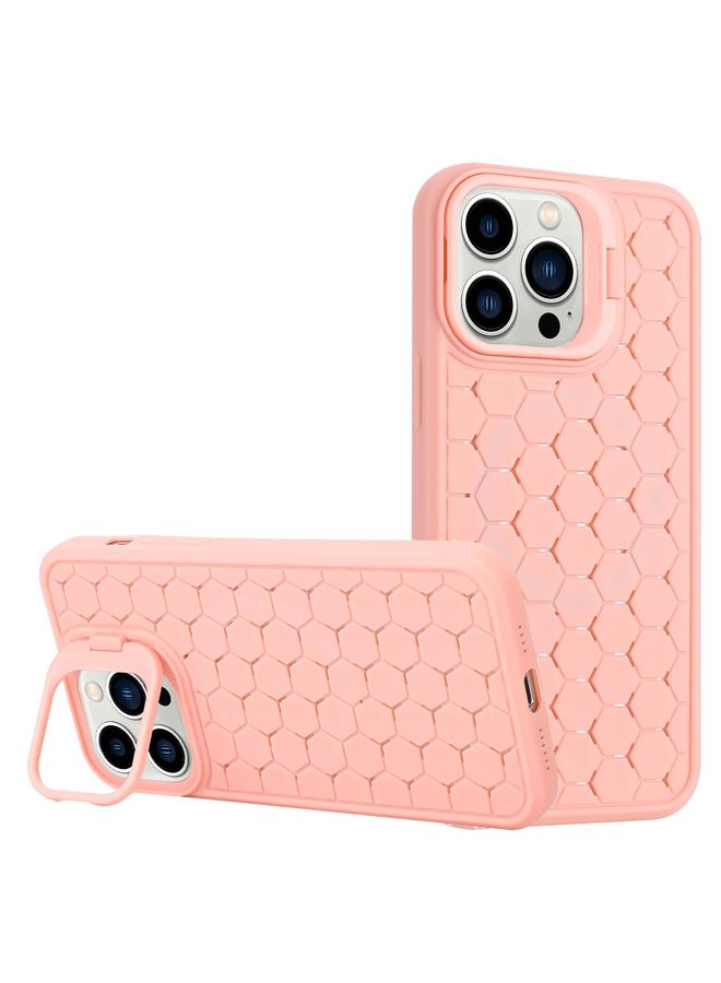 S-TOP Case For iPhone 16 Pro Honeycomb Radiating Lens Holder Magsafe Phone Case - Image 1