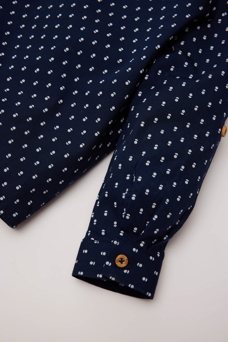 DeFacto Baby Boy Patterned Shirt Pants 2 Piece Set  - Image 5