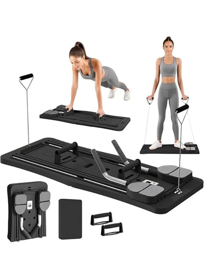 ماس منصة تمارين بيلاتيس متعددة الاستخدامات قابلة للطي – لوح لياقة 5 في 1 بديلة للأجهزة الرياضية وتناسب المنزل والسفر - Image 1