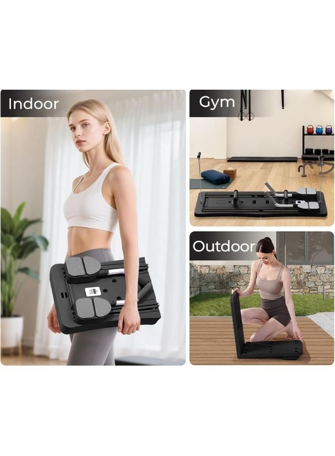 ماس منصة تمارين بيلاتيس متعددة الاستخدامات قابلة للطي – لوح لياقة 5 في 1 بديلة للأجهزة الرياضية وتناسب المنزل والسفر - Image 5