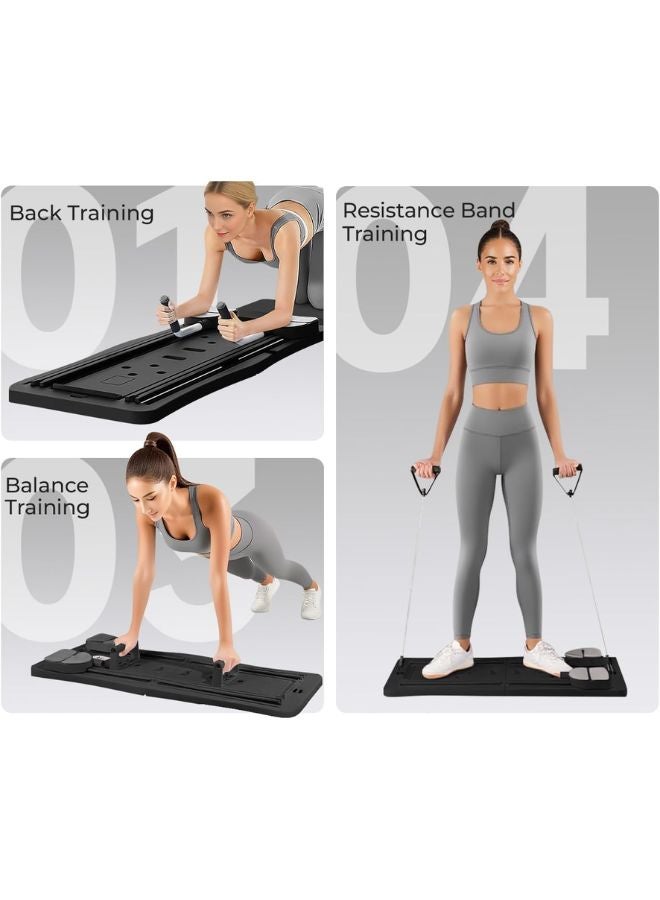 ماس منصة تمارين بيلاتيس متعددة الاستخدامات قابلة للطي – لوح لياقة 5 في 1 بديلة للأجهزة الرياضية وتناسب المنزل والسفر - Image 4