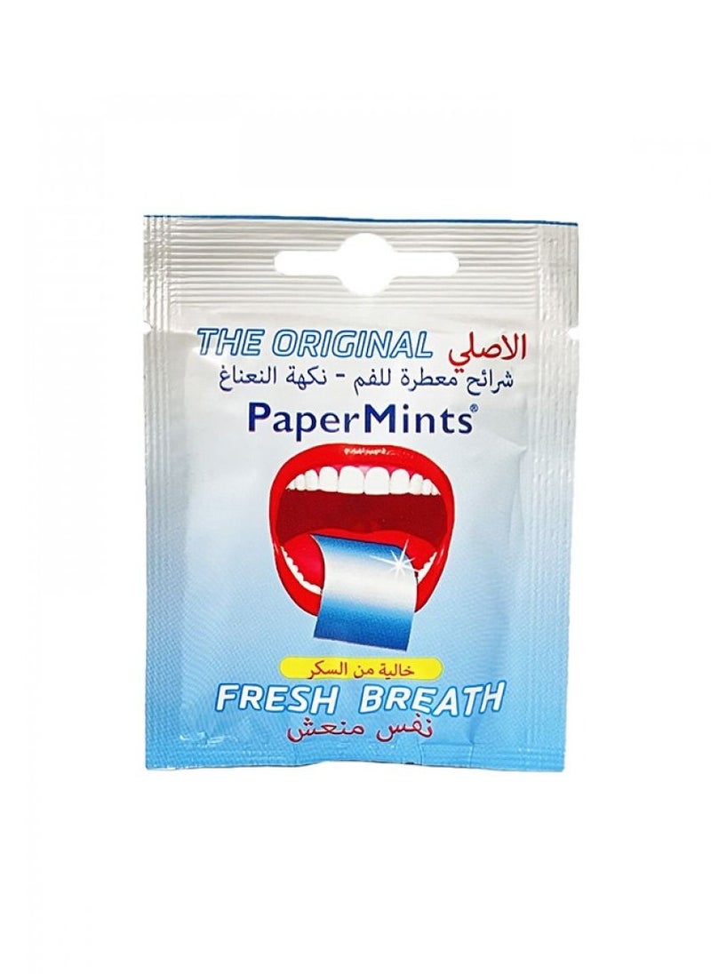 papermints Peppermint Fresh Breath Mouth Freshener Strips 24 Strips 