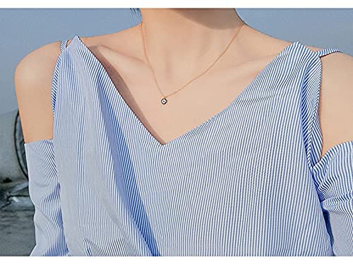 Baydurcan Dainty Evil Eye Necklace and Hamsa Necklace Turkish Blue Eye Hand Pendant Necklace 2pcs Jewelry Gift for Women Teenager (S2) - Image 5