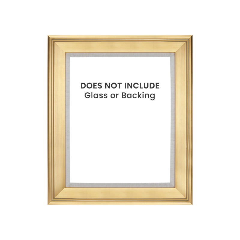 Creative Mark Elegant Plein Aire Gold Frame with Linen Liner, 16x20 Ornate Open Back Picture Frames, No Glass or Backing, Gessoed Wood, 2.75-inch Wide Moulding - Image 2