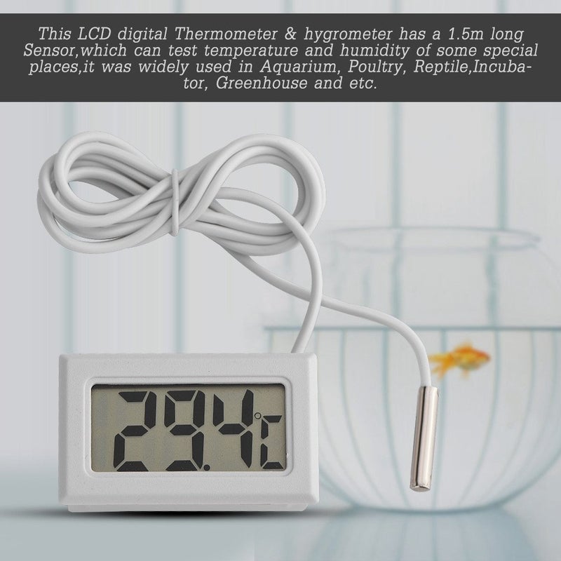 klarako 5 Pcs Mini LCD Thermometer, Digital Temperature Meter Probe Sensor - Image 5