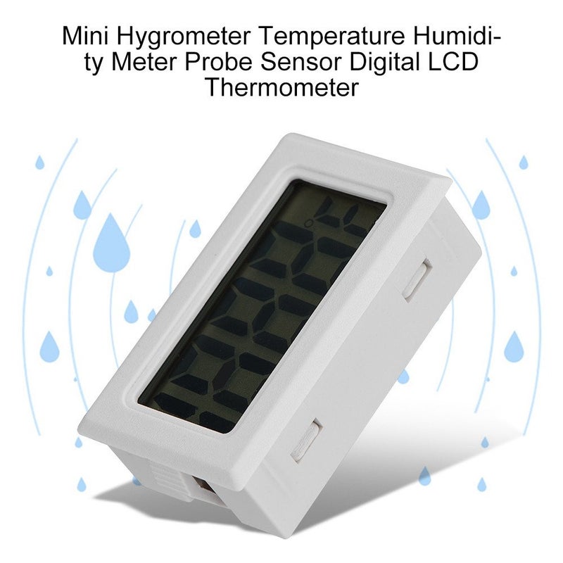 klarako 5 Pcs Mini LCD Thermometer, Digital Temperature Meter Probe Sensor - Image 2