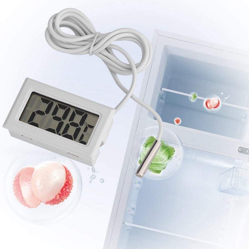 klarako 5 Pcs Mini LCD Thermometer, Digital Temperature Meter Probe Sensor - Image 3