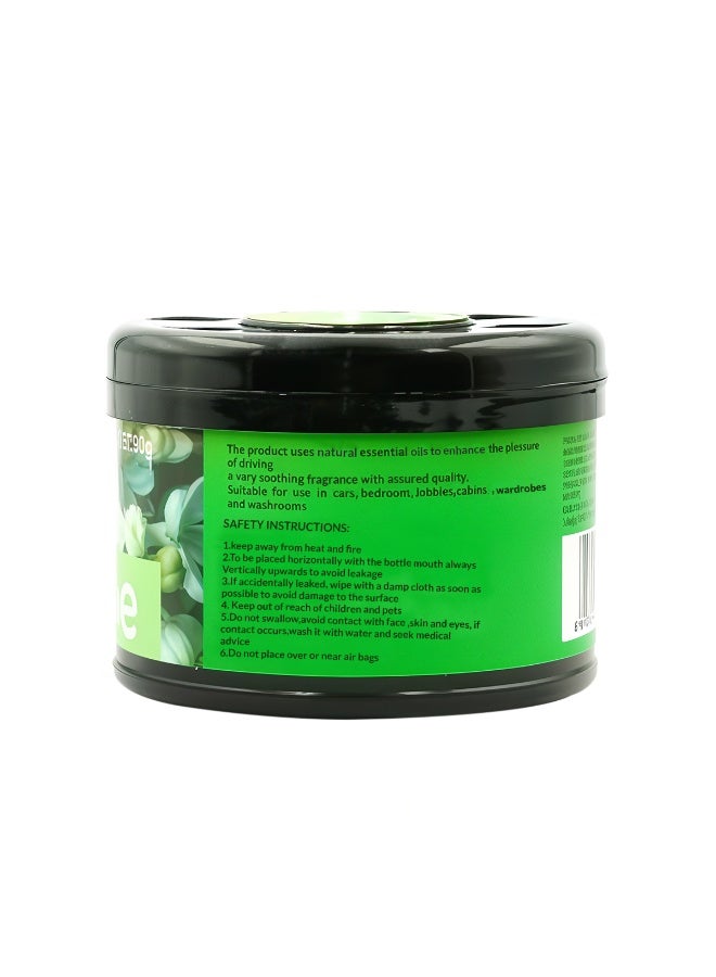 Black Odor BO-17 Jasmine Car Air Freshener Gel 90g - Premium Floral Essential Oil Scent, Long Lasting Spill-Proof Dashboard Fragrance, Eco-Friendly Interior Deodorizer, Soothing Jasmine Perfume for Automotive, Home & Office, - Image 2