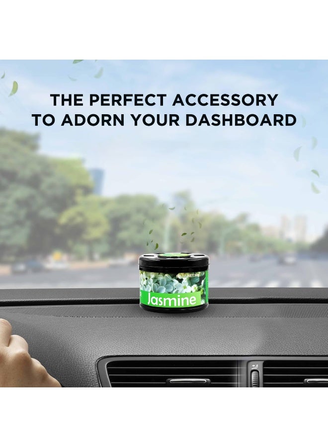 Black Odor BO-17 Jasmine Car Air Freshener Gel 90g - Premium Floral Essential Oil Scent, Long Lasting Spill-Proof Dashboard Fragrance, Eco-Friendly Interior Deodorizer, Soothing Jasmine Perfume for Automotive, Home & Office, - Image 5