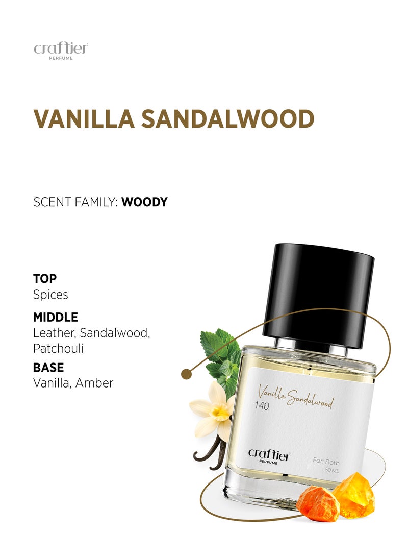 Craftier Perfume VANILLA SANDALWOOD - Inspired of-DARK VANILLA , Eau De Parfum for Men & Women - 50ml, Long Lasting Woody Fragrance Upto 24 Hrs, Travel Size Unisex Perfume - Image 3