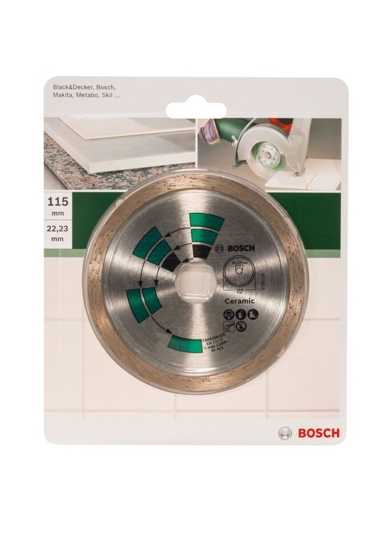 BOSCH - Bosch Ceramic Tile Diamond Cutting Disc Silver 115mm - Image 1