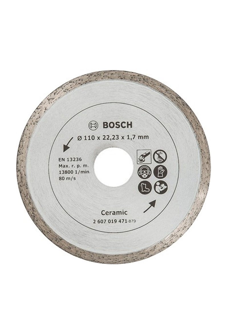BOSCH - Bosch Ceramic Tile Diamond Cutting Disc Silver 115mm - Image 1