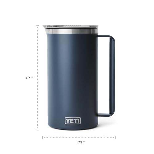 YETI Rambler 64 oz Pitcher, Vacuum Insulated, Stainless Steel with MagSlider Lid, Big Wave Blue - Image 4