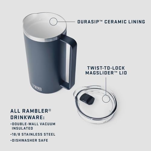 YETI Rambler 64 oz Pitcher, Vacuum Insulated, Stainless Steel with MagSlider Lid, Big Wave Blue - Image 2