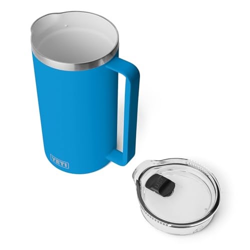 YETI Rambler 64 oz Pitcher, Vacuum Insulated, Stainless Steel with MagSlider Lid, Big Wave Blue - Image 5
