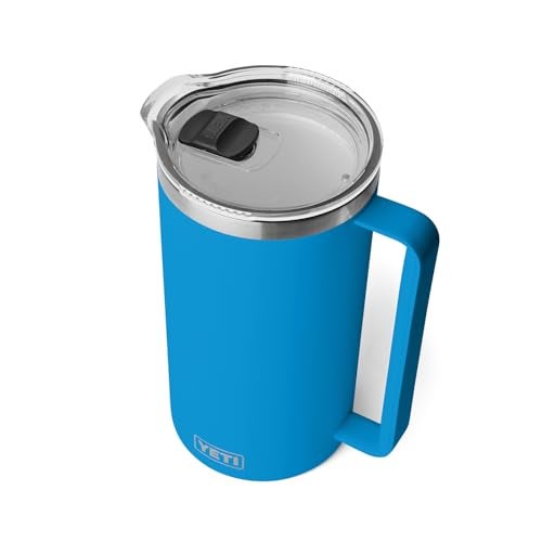 YETI Rambler 64 oz Pitcher, Vacuum Insulated, Stainless Steel with MagSlider Lid, Big Wave Blue - Image 1