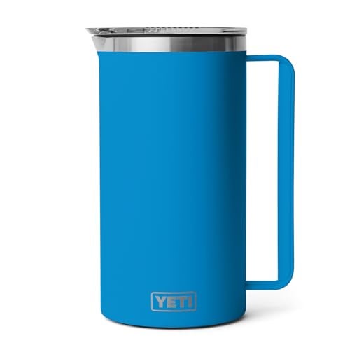 YETI Rambler 64 oz Pitcher, Vacuum Insulated, Stainless Steel with MagSlider Lid, Big Wave Blue - Image 3