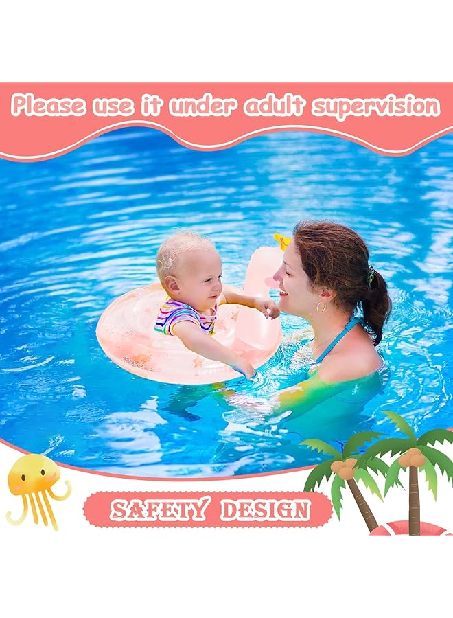 KASTWAVE Baby Swimming Float For Kids Inflatable Pool Float Swimming Ring With Safety Seat And Handle Swan Fun Water Toy Accessories For Age 1 4 Year Old Baby Boys Girls Summer - Image 2