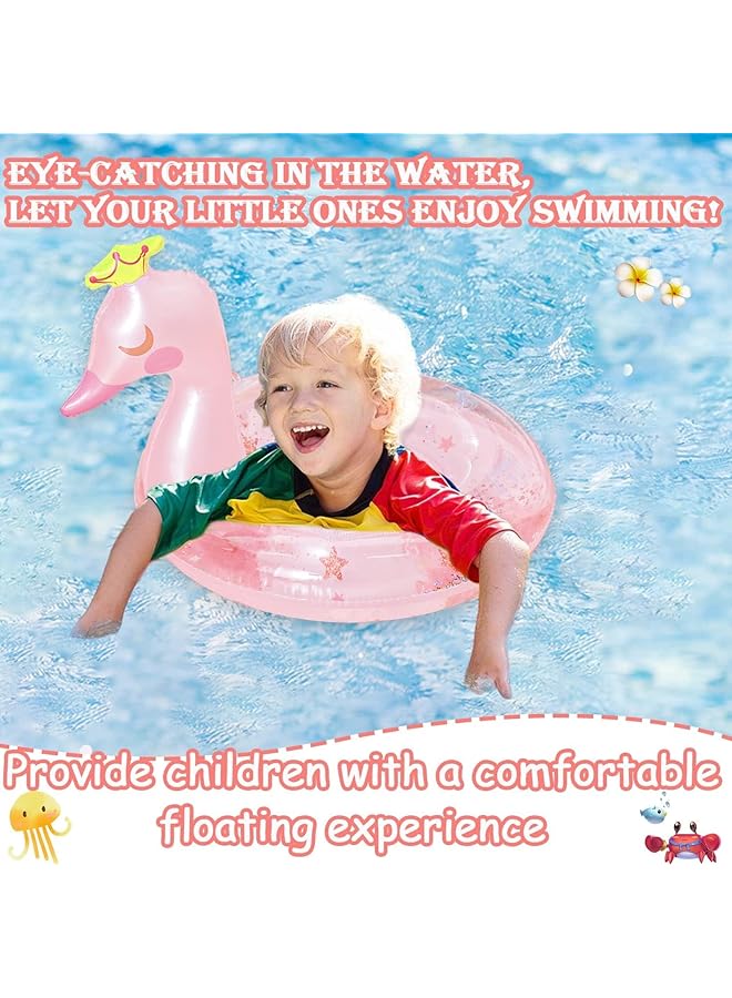 KASTWAVE Baby Swimming Float For Kids Inflatable Pool Float Swimming Ring With Safety Seat And Handle Swan Fun Water Toy Accessories For Age 1 4 Year Old Baby Boys Girls Summer - Image 4