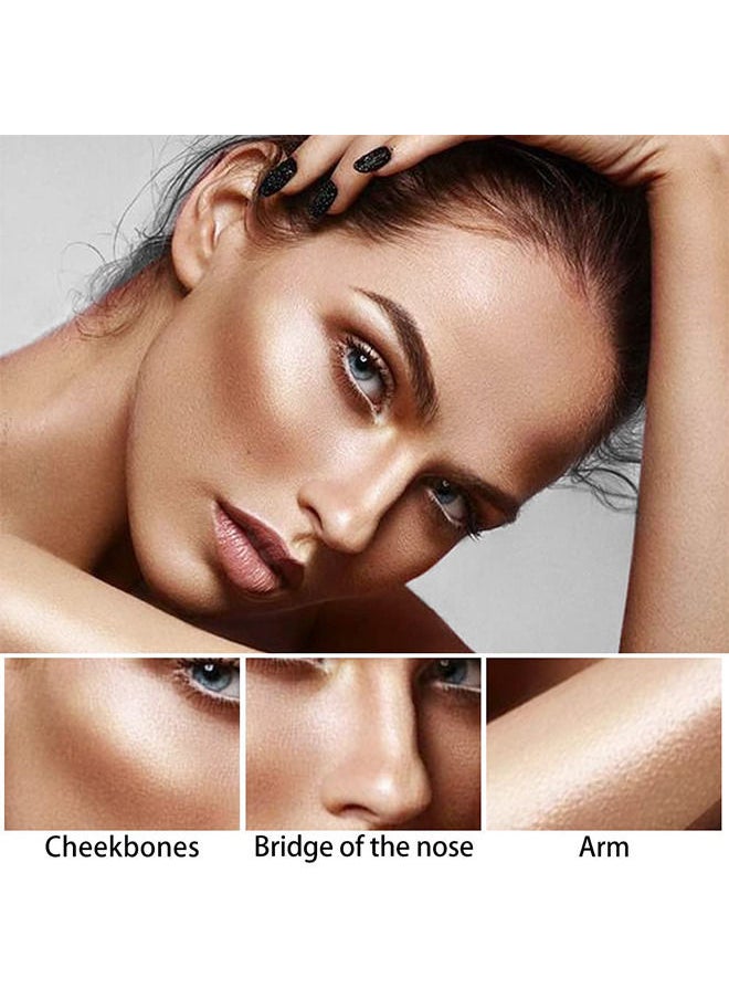 Hello Brighten Highlighter Makeup Brighten Stick for Cheeks&Lips,Glimmer Glow Face Foundation Makeup for Daily Wear,3D Wonder Stick Body Highlight Stick(04#)  - Image 5
