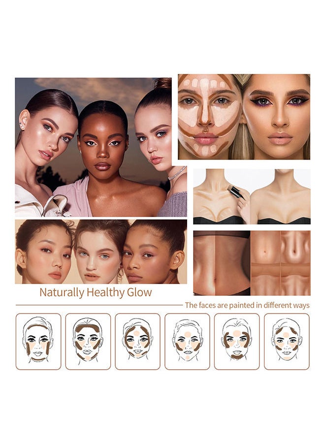 Hello Brighten Highlighter Makeup Brighten Stick for Cheeks&Lips,Glimmer Glow Face Foundation Makeup for Daily Wear,3D Wonder Stick Body Highlight Stick(04#)  - Image 4