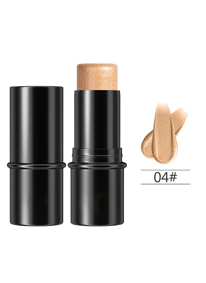 Hello Brighten Highlighter Makeup Brighten Stick for Cheeks&Lips,Glimmer Glow Face Foundation Makeup for Daily Wear,3D Wonder Stick Body Highlight Stick(04#)  - Image 2