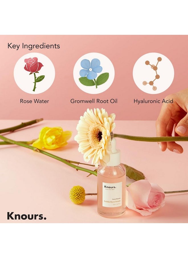 Generic - Knours. Balancing 5xHA + Gromwell Root Bubble Burst Serum, Rose Water Niacinamide Hydrating Improve Tone Korean Skincare Clean Beauty (50ml 1.69fl. oz.) - Image 1