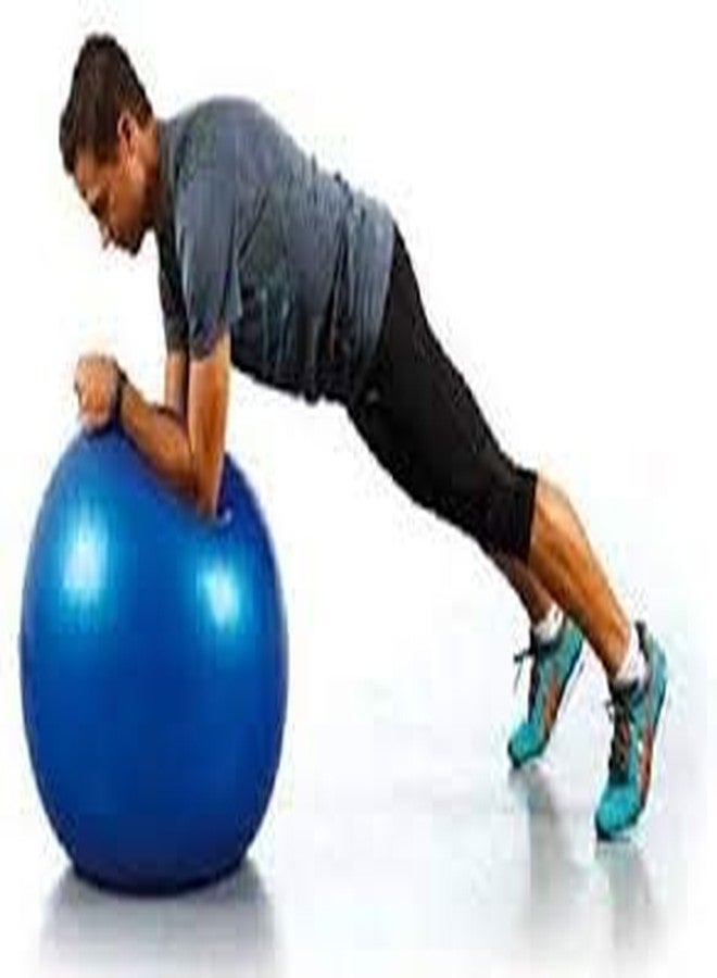 GION Yoga Ball- Anti Burst 65 cm Exercise Ball with Inflation Pump, Non-Slip Gym Ball, for Yoga, Pilates, Core Training Exercises at Home and Gym- [Multi Color As Per Available]. - Image 4