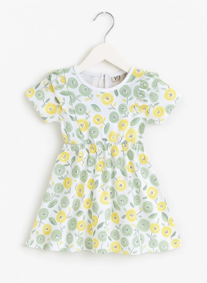 victor and jane GIRLS Summer Dress- PACK OF 2- Printed Floral Casual Dress