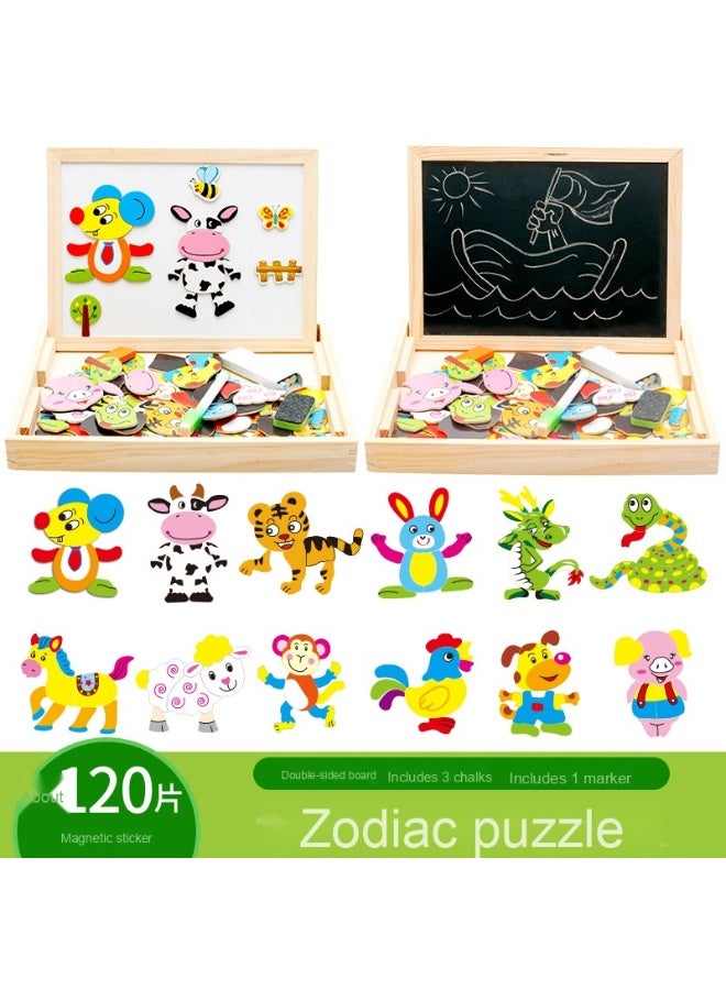 Wooden Puzzle Educational Toy for Kids - Cognitive Development Game