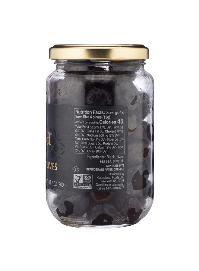 Mina Dry Cured Black Beldi Olives, Premium Handpicked and Naturally Cured in Morocco - Gluten Free, Low Carb, Vegan - Great Keto Snacks to Go, 7 oz - Image 2