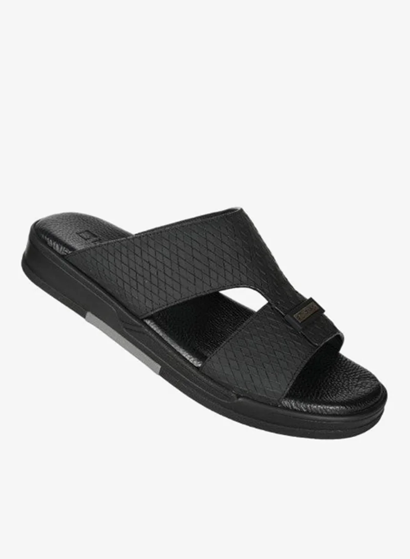 008-3388 Barjeel Uno Men Arabic Sandals BJM 01 Black