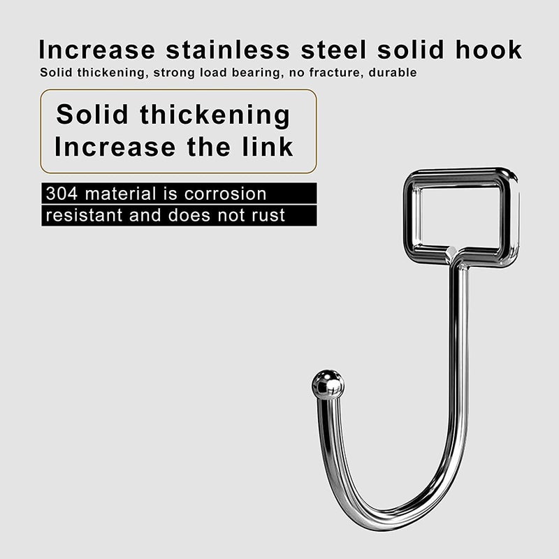 JHEPCOIN Self Adhesive Wall Hooks PVC Waterproof Big Adhesive Heavy Duty Sticky Stainless Steel Hooks Hanging Capacity 10KG Multipurpose Home Storage Pack of 5 - Image 4