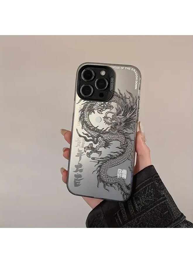 غلاف هاتف أبيض عاجي على الطراز الصيني لجهاز iPhone 14 Pro Max - Image 1