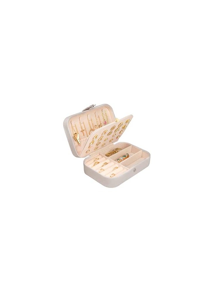 Mn Travel Accessories Jewelry Organizer Box for Women  White  - Image 3