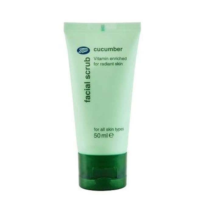 Boots Cucumber Facial Scrub Vitamin Enriched For Radient Skin For all Skin Types 50 ml