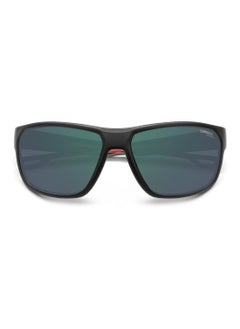 Carrera Men's Polarized Rectangular Shape  Sunglasses CARRERA 4018/S GREEN 45 - Lens Size: 44.9 Mm - Mt Blk Rd  - Image 4