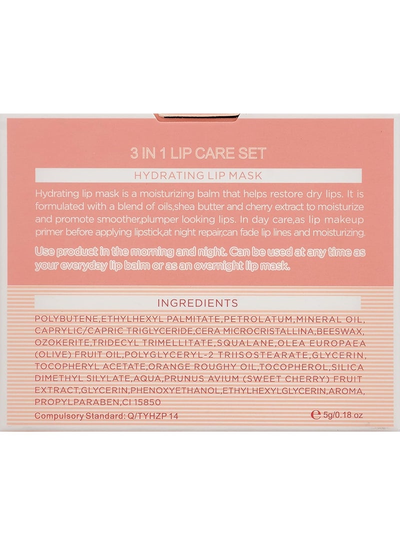 ESTELIN 3 in 1 Lip care set Sugar lip scrub and lip mask and lip balm 5g - Image 4