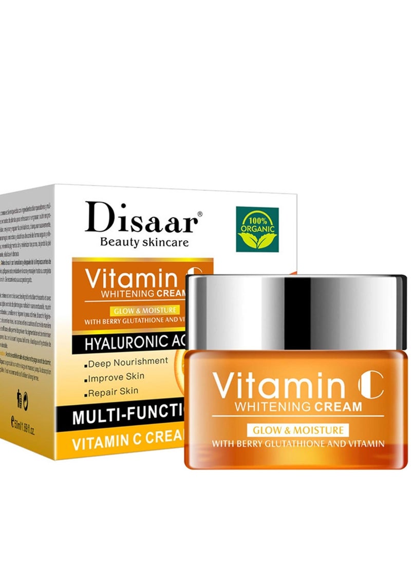 Disaar Vitamin C 100% Organic Hyaluronic Acid Moisturizer 50ml - Image 1