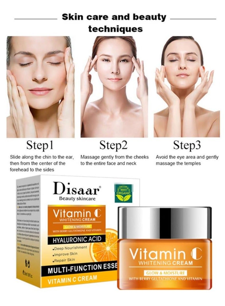 Disaar Vitamin C 100% Organic Hyaluronic Acid Moisturizer 50ml - Image 3