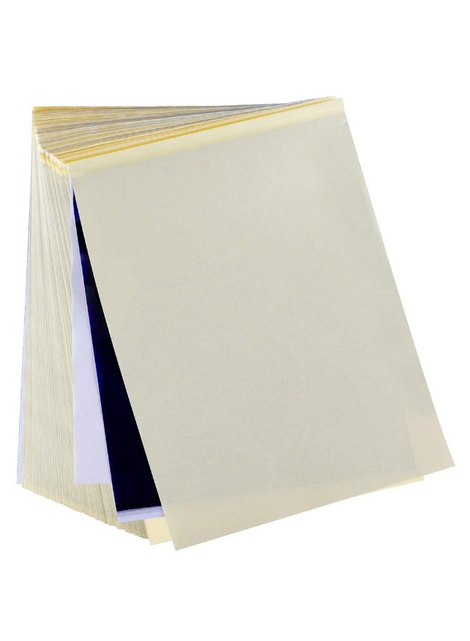 NIBEMINENT Pack Of 100 Thermal Stencil Tattoo Transfer Paper Sheet White - Image 2