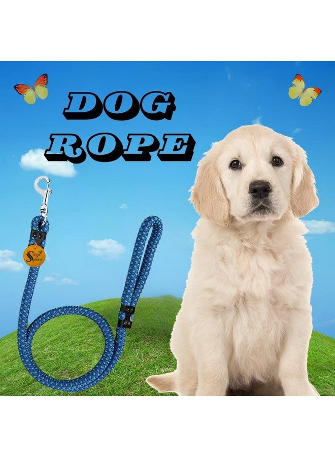 سايج سكوير حبل تدريب ومقود بخطاف قوي - خياطة عاكسة، متين ومتعدد الاستخدامات للكلاب - مثالي للكلاب الصغيرة والمتوسطة الحجم - متعدد الأحجام والألوان (حبل عشوائي 6 مم) - Image 2
