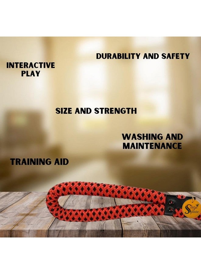 سايج سكوير حبل تدريب ومقود بخطاف قوي - خياطة عاكسة، متين ومتعدد الاستخدامات للكلاب - مثالي للكلاب الصغيرة والمتوسطة الحجم - متعدد الأحجام والألوان (حبل عشوائي 6 مم) - Image 4