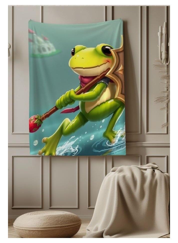 عام بطانية رقيقة من الفانيلا الكرتونية للأطفال أو الطلاب (دافئة ومريحة ومناسبة للنوم والألعاب) 100 سم * 150 سم - 689 - Image 1