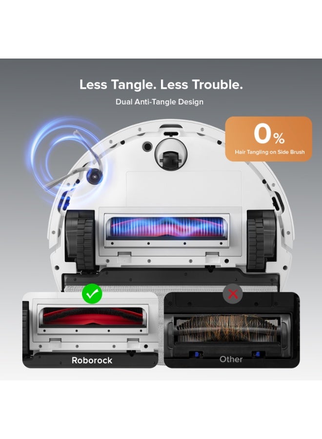 roborock Q10 VF+ Robot Vacuum and Mop with Self-Emptying, 10,000Pa Suction, Hands-Free Cleaning for Up to 7 Weeks, Dual Anti-Tangle Design, Auto Mop Lifting, Obstacle Avoidance, Ideal for Pet Hair Whtie - Image 4