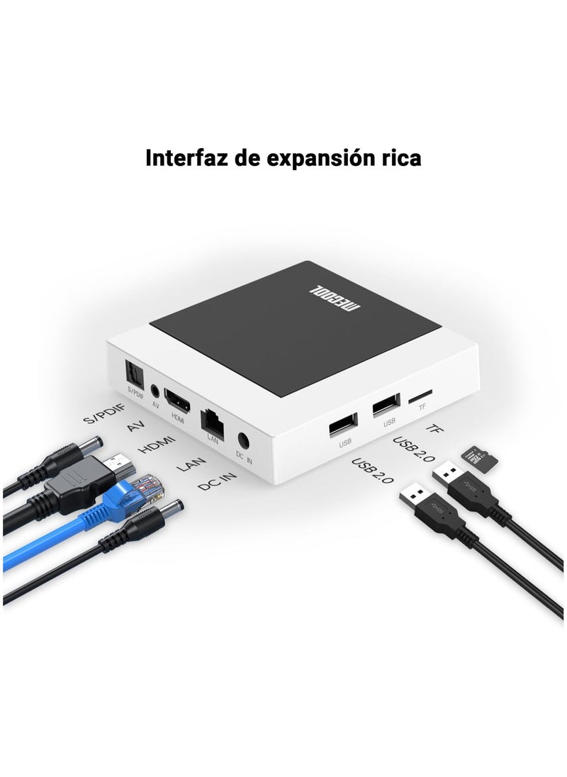 MECOOL Android TV Box 11.0, MECOOL KM7 Plus Smart TV Box 4K HDR 2GB 16GB Support 2.4G/5.0G/BT 5.0/AV1 GTV Remote Streaming Media Player with Amlogic S905Y4 Netflix Google Assistant  - Image 5
